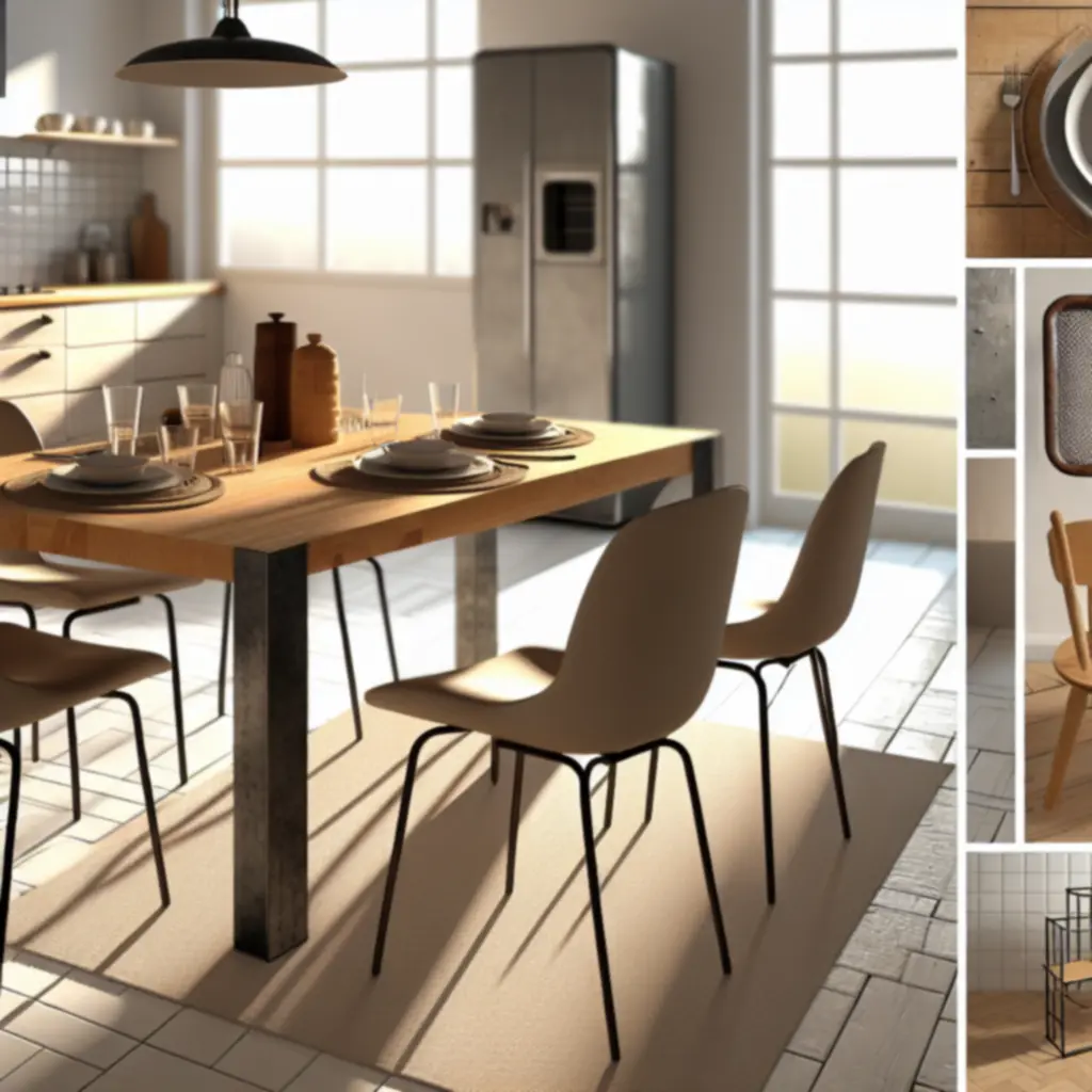 Jadalniany stół kuchenny z nakryciem do wspólnego posiłku